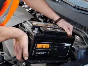 car battery installation